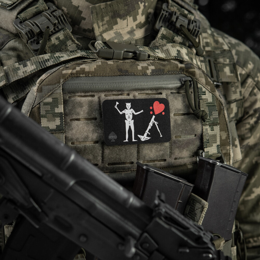 Нашивка M-TAC 51483011 Чорна Борода 82-мм - Зображення №3