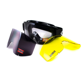 Захисні окуляри маска зі змінними лінзами Global Vision  Wind-Shield 3 lens KIT 