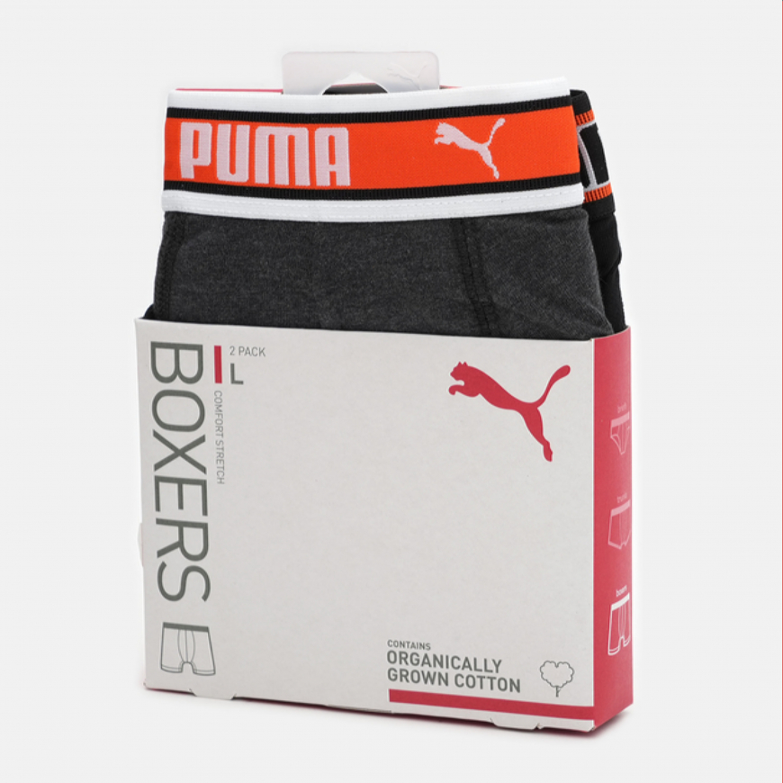 Труси чоловічі Puma Men Dual Logo Boxer 2P   93861104 - Зображення №2