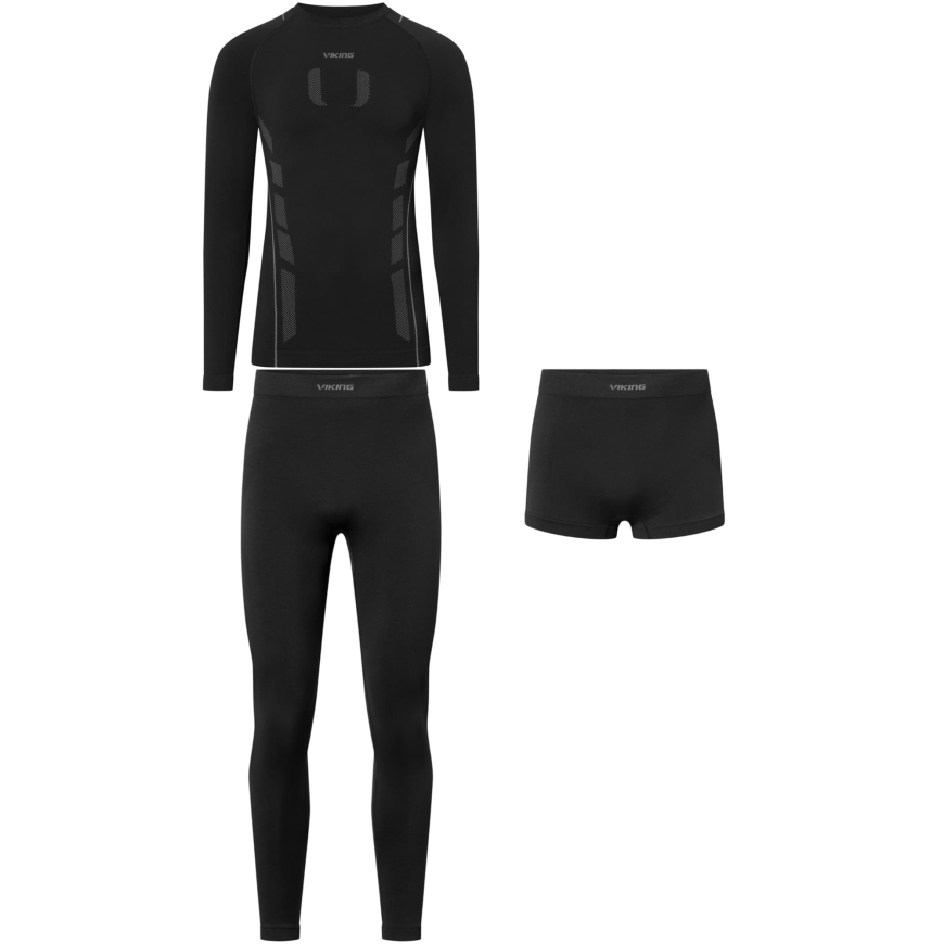 Комплект класичної чорної термобілизни Viking Eiger 2.0 Man Set 500273361 - Зображення №3