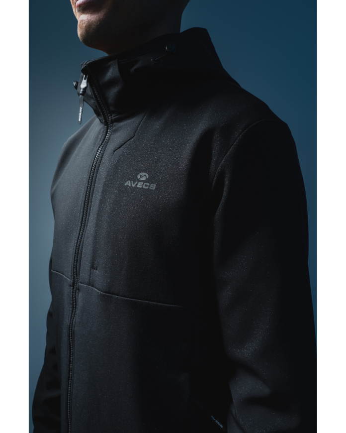 Вітровка   AVECS чорна з матеріалу Softshel 50559B/1 - Зображення №6