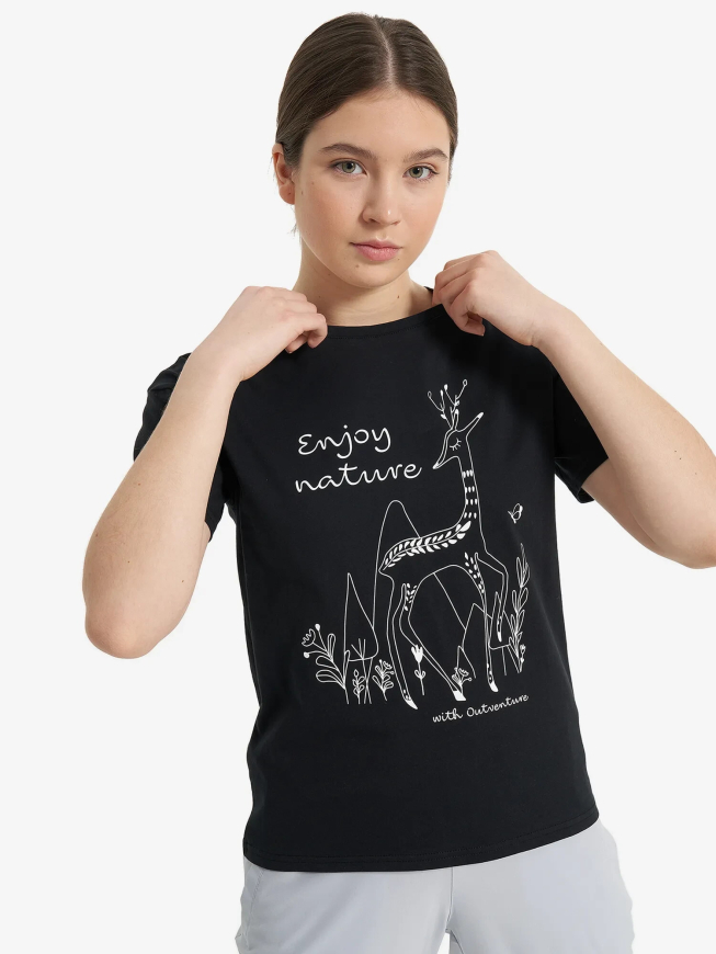 Футболка для дівчаток Outventure 134143 - Зображення №2