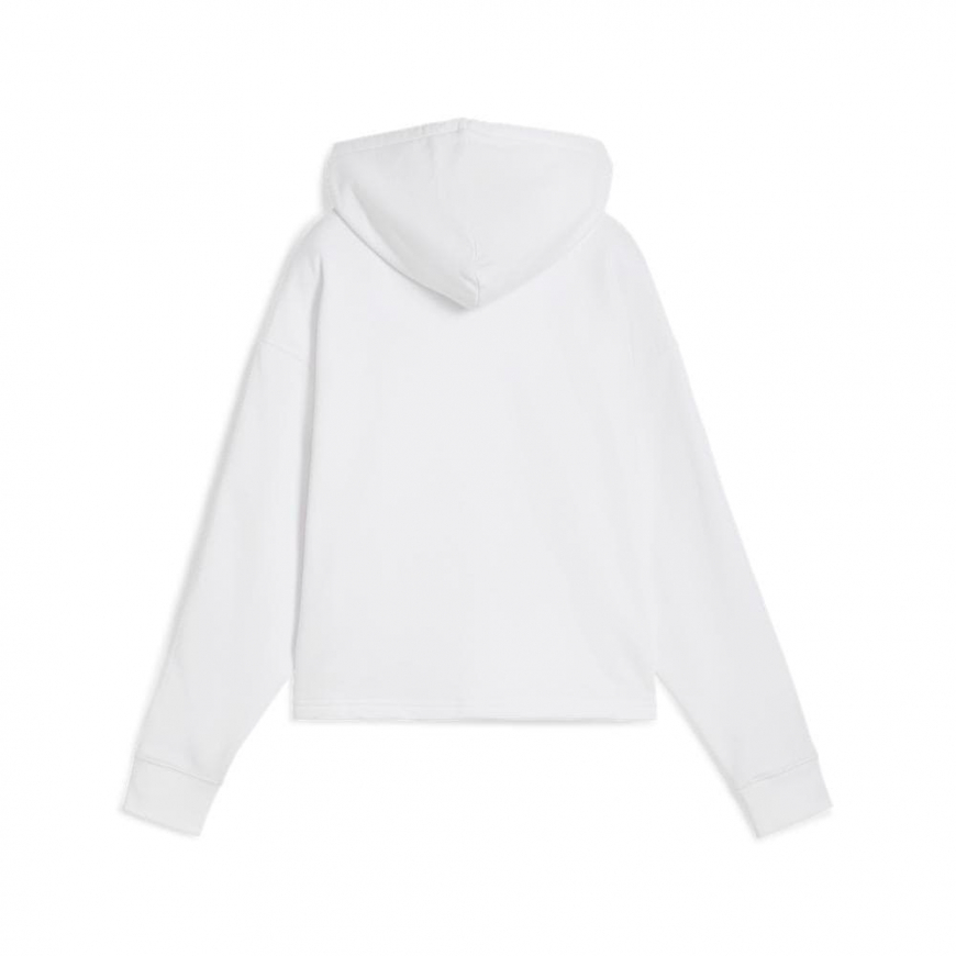 Толстовка жіноча Puma ESS TAPE Hoodie TR біла 68501102 - Зображення №2