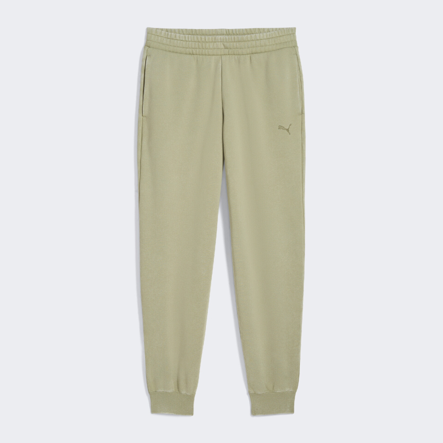 Брюки жіночі PUMA ESS ELEVATED Wash Sweatpants Lux Army 68810482 - Зображення №4