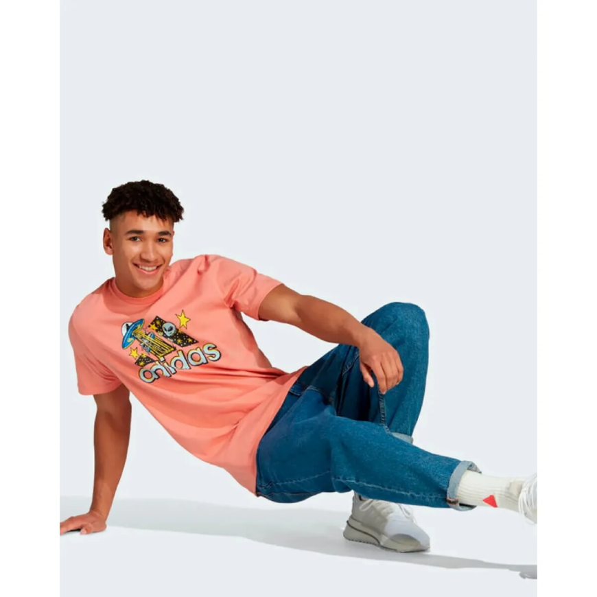 Футболка чоловіча ADIDAS Doodle Beige IL2829  - Зображення №4