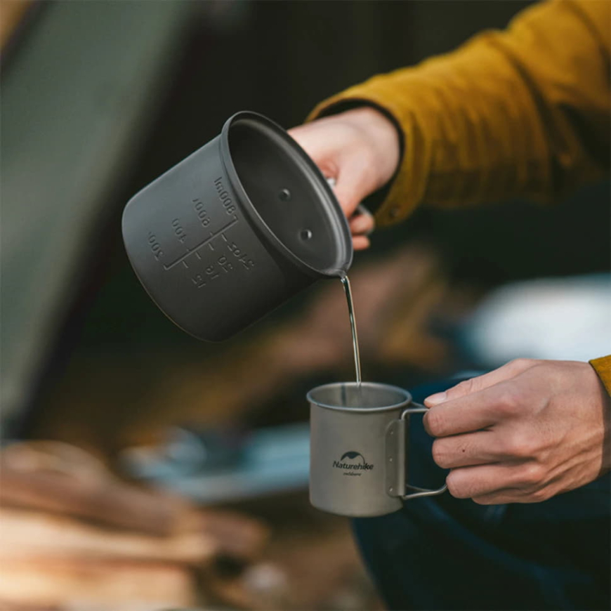 Набір посуду Naturehike (2 каструлі, 2 кришки)  NH18T018-G - Зображення №4