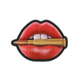 Нашивка Губи з набоєм червоні PVC M-TAC 51533001