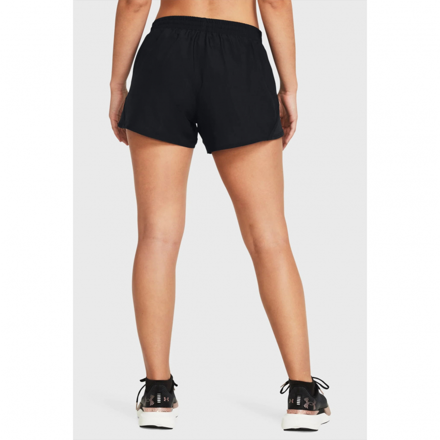 Жіночі чорні шорти Under Armour Fly By 3'' Shorts 1382438-001 - Зображення №3
