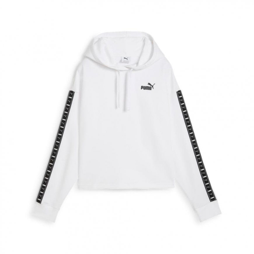 Толстовка жіноча Puma ESS TAPE Hoodie TR біла 68501102 - Зображення