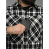 Сорочка фланелева BEZET Defender чорний/білий 11992 - Зображення №7