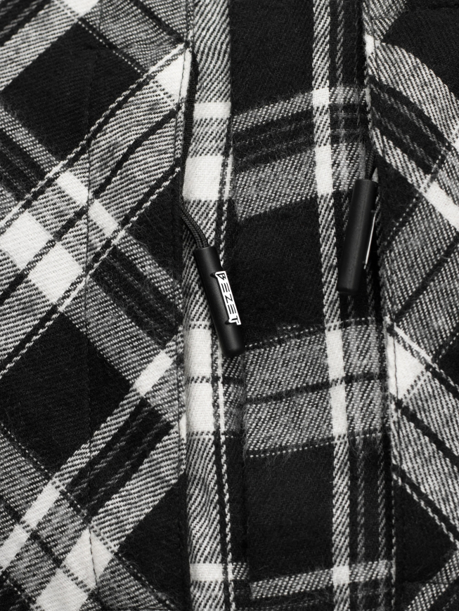 Сорочка фланелева BEZET Defender чорний/білий 11992 - Зображення №6