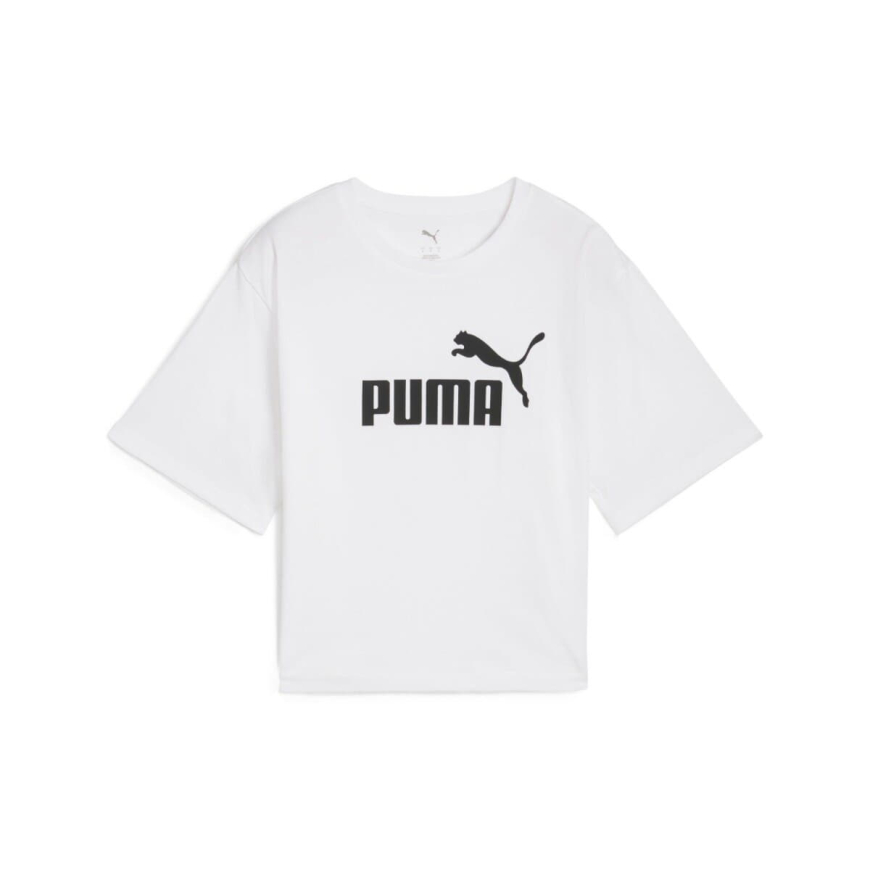 Футболка жіноча Puma Essentials Cropped No 1 Logo  68497202 - Зображення №4