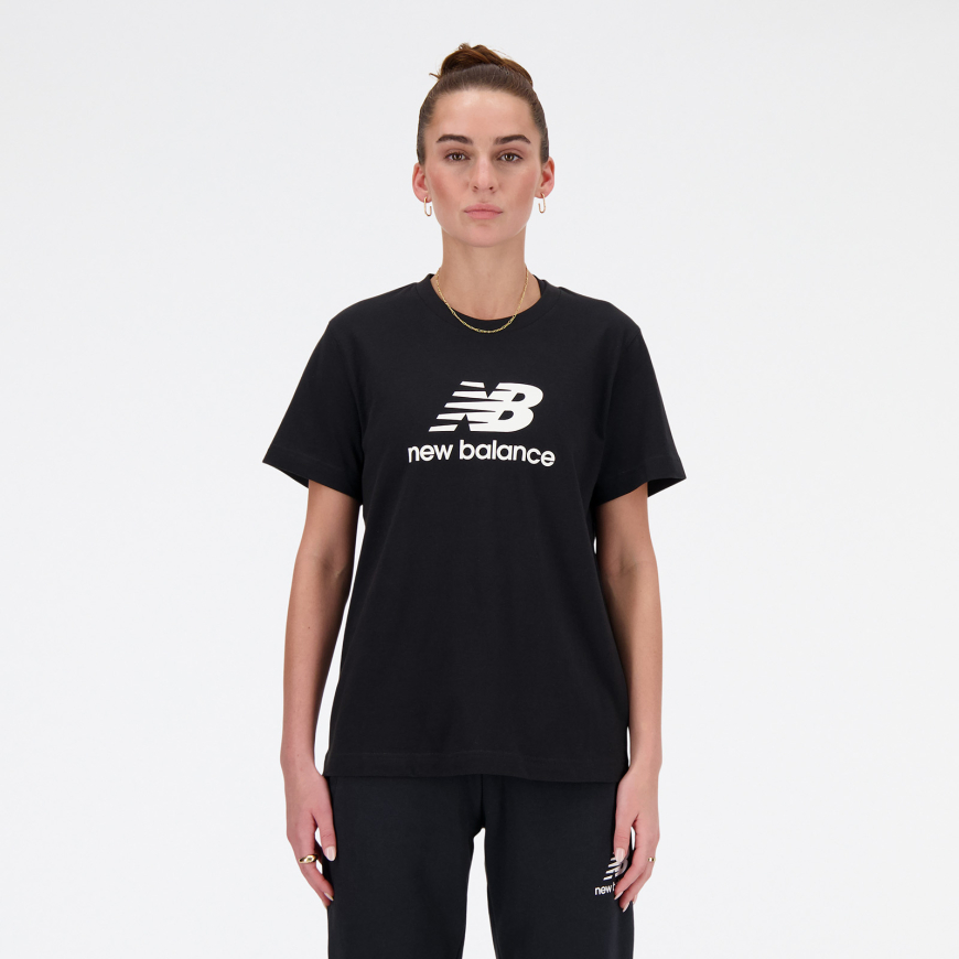Футболка жіноча  New Balance  Essentials Jersey Logo WT41502BK - Зображення