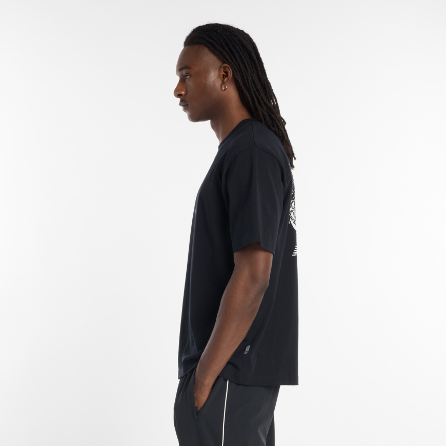 Футболка чоловіча NB Hoops Classic MT53610BK - Зображення №4