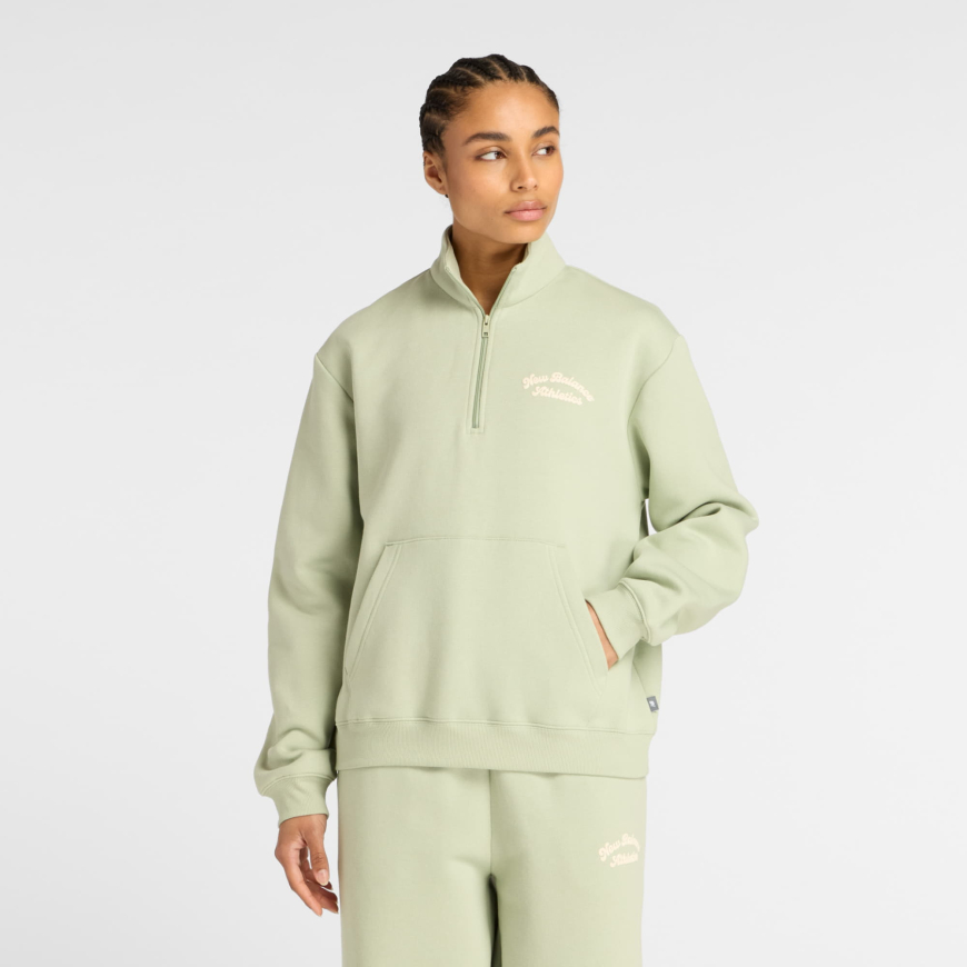 Реглан New Balance  Linear Heritage Fleece Half Zip  WT53511GAS - Зображення №2