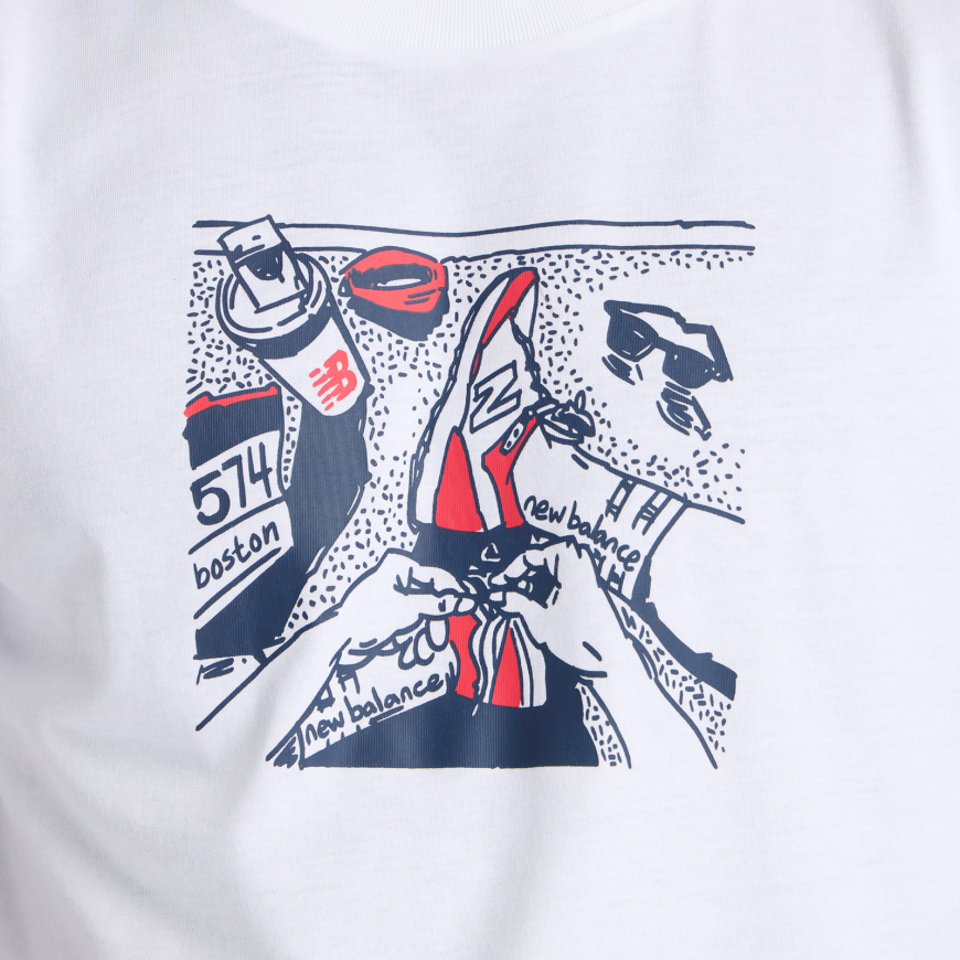 Футболка чоловіча  New Balance Break MT61L3FMWT - Зображення №4