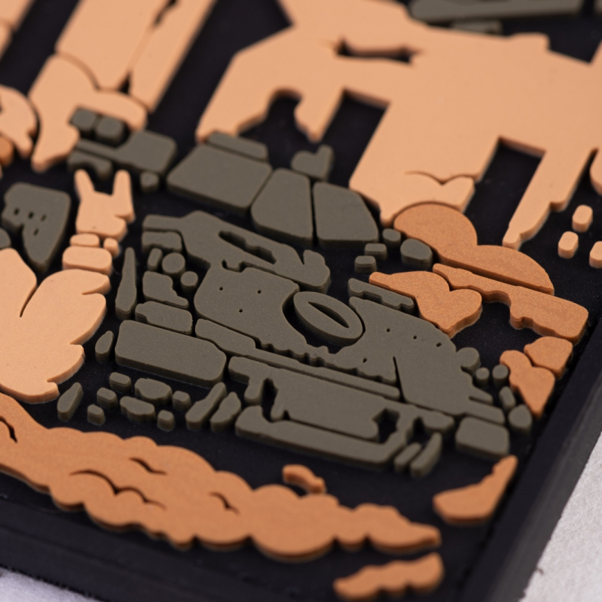 ПВХ патч (шеврон) "ДВІЖ" Brand Element BE-003 - Зображення №2