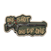 ПВХ Патч (шеврон) Brand Element «One Shot - One Drone»  BE-703-3 - Зображення №1