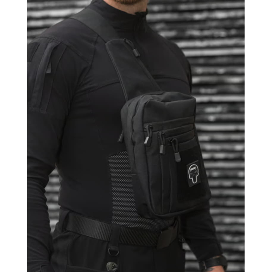 Месенджер BEZET Holster чорний 9556 - Зображення №7