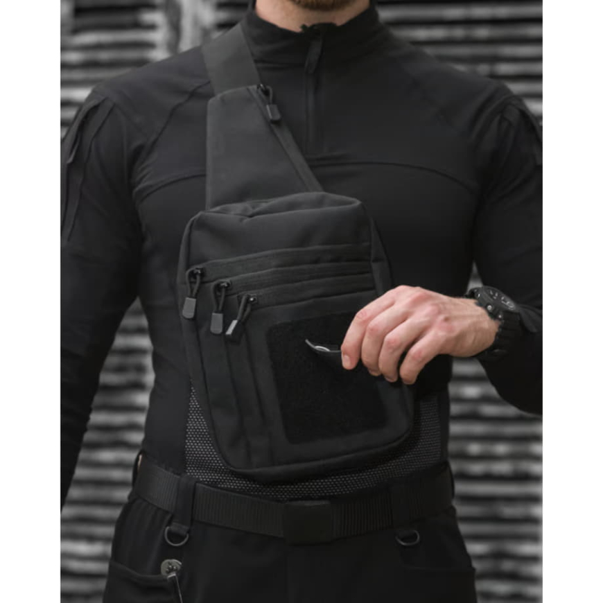 Месенджер BEZET Holster чорний 9556 - Зображення №6