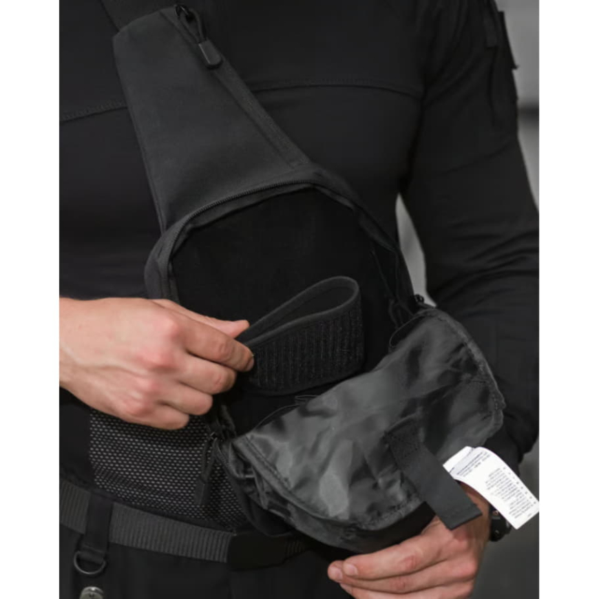 Месенджер BEZET Holster чорний 9556 - Зображення №4