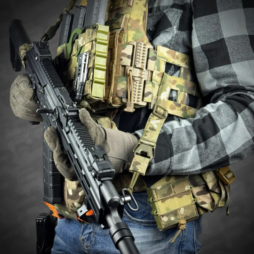 Одноточковий ремінь з комплектом кріплень до плитоноски RAGNAROK THOR-SET-M  - Зображення №5