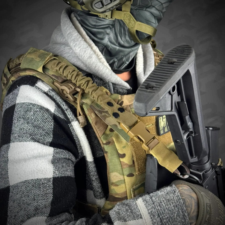 Одноточковий плечовий ремінь RAGNAROK з кріпленням до плитоноски THOR1  - Зображення №2