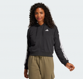Джемпер жіночий ADIDAS Essentials 3-Stripes French Terry Full-Zip Hoodie  JE0052