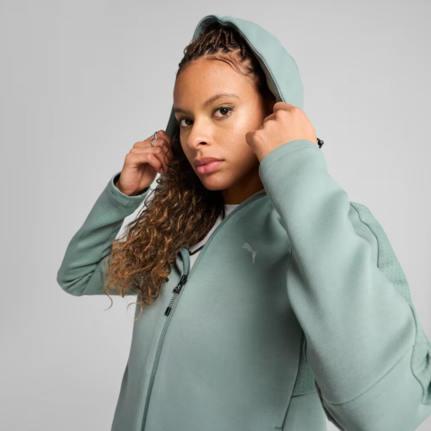 Джемпер жіночий EVOSTRIPE Full-Zip Hoodie Women 68505030 - Зображення №2