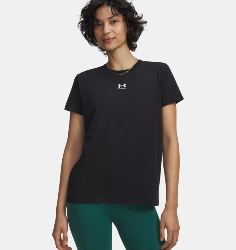Футболка  жіноча Under Armour Rival Core Women's Short Sleeve 1383648-001 - Зображення